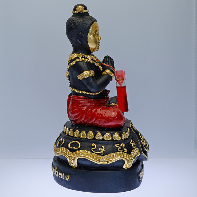 做399尊，阿赞苏滨加持，佛历2562，哪哃金脸古曼童金身17cm