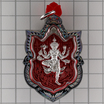 做299尊，LP CherNai，Phra Lersi Sermingphai 无头虎，银4.4cm，佛历2565大法会