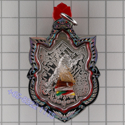Silver Made 299 LP CherNai 2565 Phra Lersi Sermingphai Headless Tiger 4.4cm