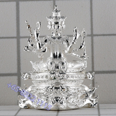 LP Noppawan Wat Senanimit 2568 Phra Prom Silver Plated 2.8cm