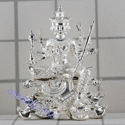 LP Noppawan Wat Senanimit 佛历2568，四面佛镀银 2.8cm