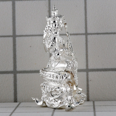 LP Noppawan Wat Senanimit 2568 Phra Prom Silver Plated 2.8cm