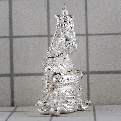 LP Noppawan Wat Senanimit 2568 Phra Prom Silver Plated 2.8cm