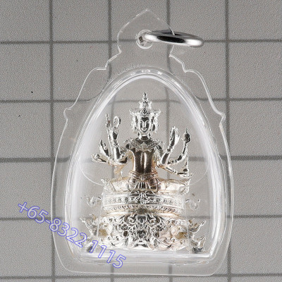 LP Noppawan Wat Senanimit 2568 Phra Prom Silver Plated 2.8cm