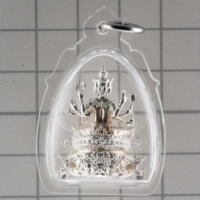 LP Noppawan Wat Senanimit 2568 Phra Prom Silver Plated 2.8cm