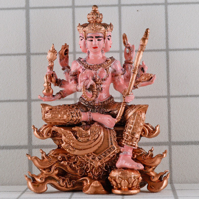 LP Noppawan Wat Senanimit 佛历2568，四面佛 铜3.9cm