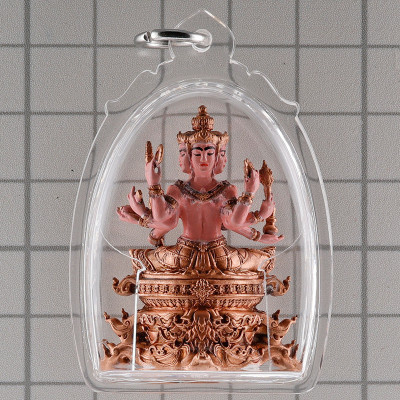 LP Noppawan Wat Senanimit 佛历2568，四面佛 铜3.9cm