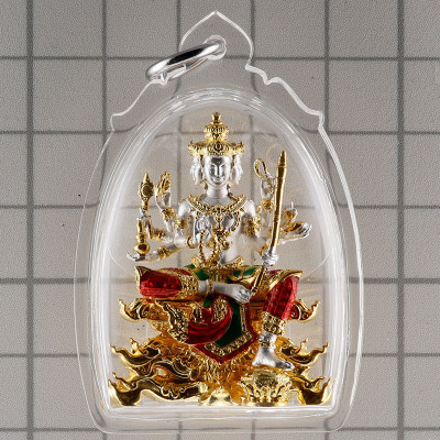 LP Noppawan Wat Senanimit 佛历2568，四面佛 镀金3.9cm