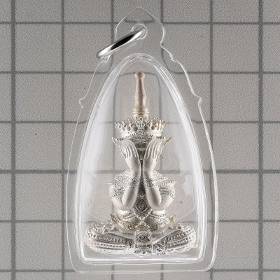 Made 499 Silver Phra Pidta 2558 Wat TraiMit 12 Famous Monks Chanted