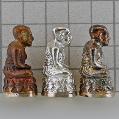 Made 599 S/n:470 LP Thuad Wat SaiKow 2558, Silver, Silver Base with Kring