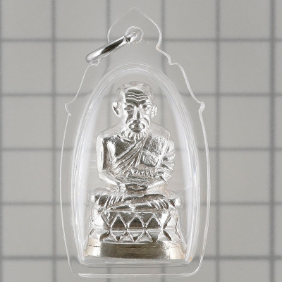 Made 599 S/n:470 LP Thuad Wat SaiKow 2558, Silver, Silver Base with Kring