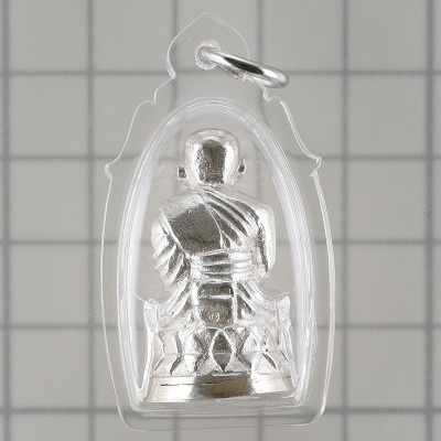 Made 599 S/n:470 LP Thuad Wat SaiKow 2558, Silver, Silver Base with Kring