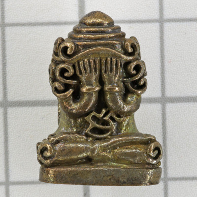 龙莆 Thong & 9 著名 僧侣 加持 佛历2553 必达佛 Bronze 2.1cm