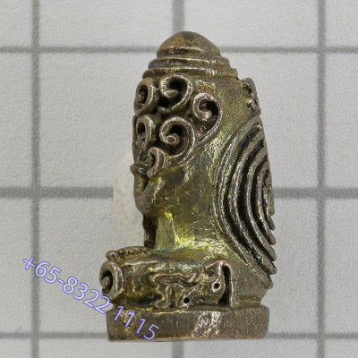 龙婆同与九位著名僧侣加持 佛历2553 帕比打，铜 2.1cm