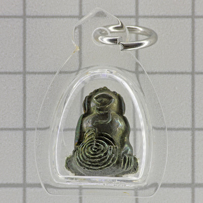 龙婆同与九位著名僧侣加持 佛历2553 帕比打，铜马卡西 1.5cm