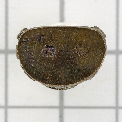 LP Thong & 9 Famous Monks Blessed B.E.2553 Phra Pidta Bronze 2.1cm