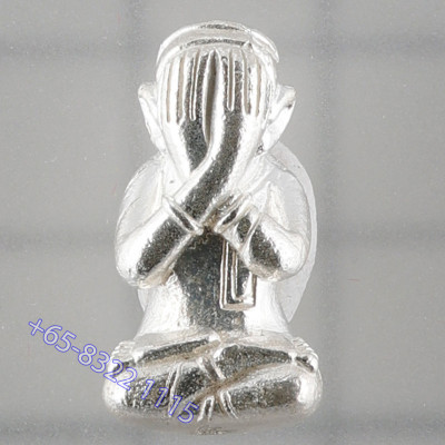 Wat KhaoOr，9 名师加持佛历2557，避達，纯银2cm
