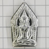 LP Namfon Wat Phailom 佛历2552 帕坤平 银质4cm，意大利镀金外壳