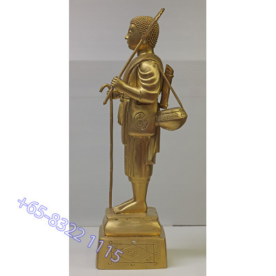 Made 69, S/n:32 Phra Sivali Statue 2557 Wat ThaLunThong, Height 19 Inches