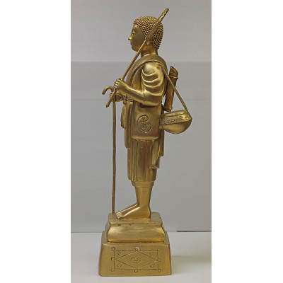 Made 69, S/n:32 Phra Sivali Statue 2557 Wat ThaLunThong, Height 19 Inches