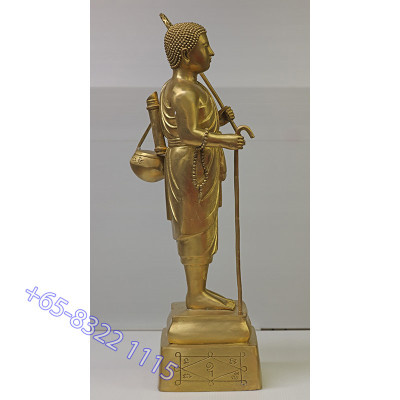 做69尊,编号:32 Phra Sivali 金身,佛历2557,Wat ThaLunThong,19寸高