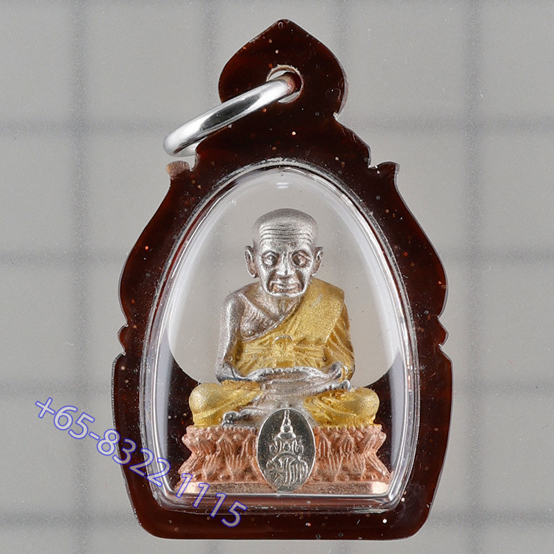 108 Monks Blessed LP Thuad B.E.2544 Silver 3K 2.2cm Wat Chang Hai & Wat Phra Kaew