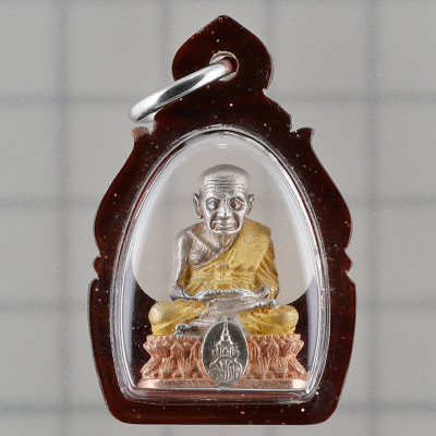 108 僧侣 加持 龙莆托 佛历2544 银 3K 2.2cm 瓦昌海 & 玉佛寺