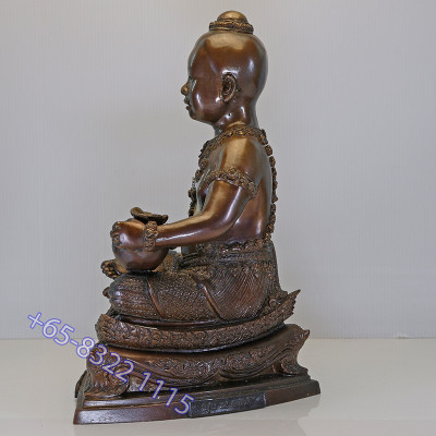 Made 500 S/n:129 LP Hong 2554 Thep Kuman Statue 25cm Money Bag & Sword Version