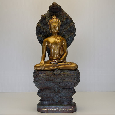 S/n:22 Ajahn Plian 2563 Phra NakProk Staue 31cm Saturday Buddha