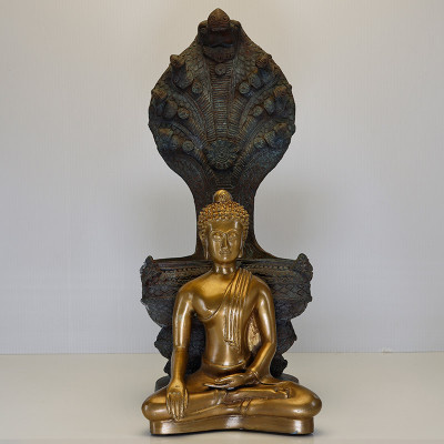 S/n:22 Ajahn Plian 2563 Phra NakProk Staue 31cm Saturday Buddha