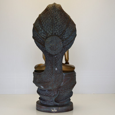S/n:22 Ajahn Plian 2563 Phra NakProk Staue 31cm Saturday Buddha