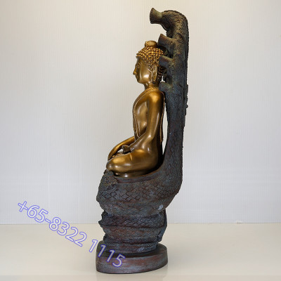 编号：22 Ajahn Plian 佛历2563 周六佛七龙佛金身 31cm