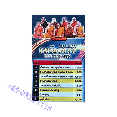 9 Famous Monks Chanted 2567 Phra KhunPaen 2 Takruts Holy Powder 4cm