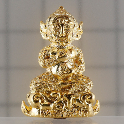 copy of KB BoonYang & Ajahn Subin 2565 SiHuHaTa Brass 3cm Made 1999