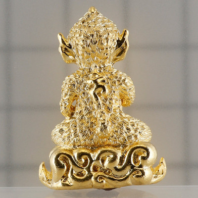 KB BoonYang & Ajahn Subin 2565 SiHuHaTa Gold Plated 3cm Made 1999