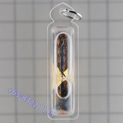 1st Batch LP Inn 2558 Snake Takrut Gold Pasted in Charming Oil 4.5cm