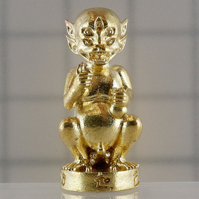 KB BoonYang & Ajahn Subin 2565 SiHuHaTa Gold Plated 2.8cm