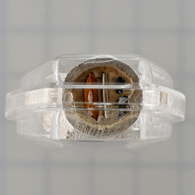 S/n:6 Silver PaYa Kai, Wealthy King Rooster, KuBa KamPeng 2559 Silver Plated Takrut