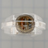 S/n:6 Silver PaYa Kai, Wealthy King Rooster, KuBa KamPeng 2559 Silver Plated Takrut