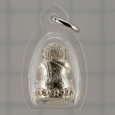 理﻿事版，银做200尊，龙婆Kloy佛历2557加持，银1.7cm，瓦福考通