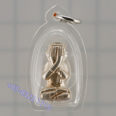 Wat KhaoOr，9 名师加持佛历2557，避達，纯银2cm
