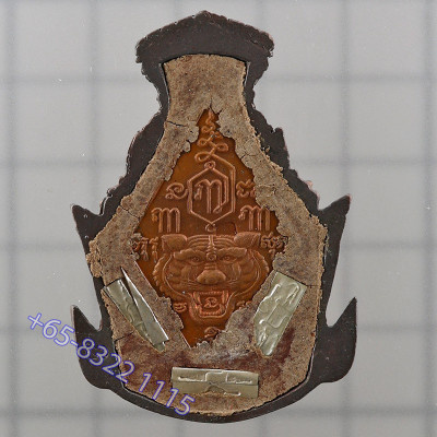 Phra Lersi TaFai 2551 LP Nien Chanted 3 Months, Nawa 4.8cm Silver Takruts