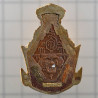Phra Lersi TaFai 2551 LP Nien Chanted 3 Months, Gold Pasted 4.8cm Silver Takruts