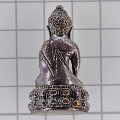Famous Monks Blessed for LP Hong 100 days 2557 Phra Kring Brass 3.9cm