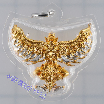 Mass Chanted Wat Krut 2567 Phaya Krut Gold Silver Plated 3.5cm