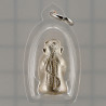 Wat KhaoOr 9 Famous Master Chanted 2557 Phra Pidta Silver 2.2cm