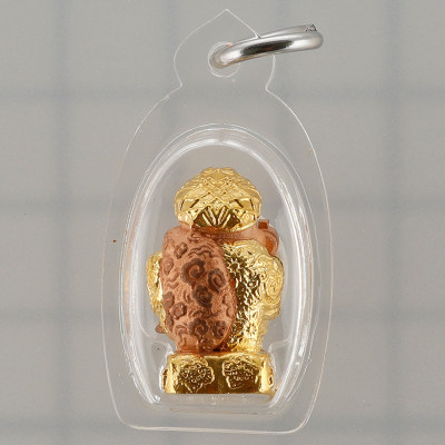Phra 大黑天财神 ChaoSua 2567 KruBa Chai Ya, Nak Gold Plated 1.9cm