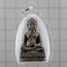 药师佛，Wat Khao Aor LP Glun & 阿赞坤潘，佛历2545加持，九宝铜混合金，银底编号：574