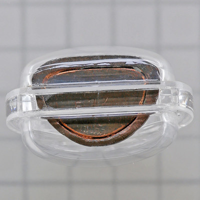 药师佛，Wat Khao Aor LP Glun & 阿赞坤潘，佛历2545加持，九宝铜混合金，银底编号：574