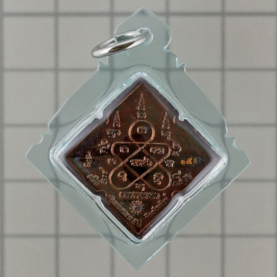 12高僧加持，做500尊，阿赞刁佛历2556，四面佛，铜银面2.9cm